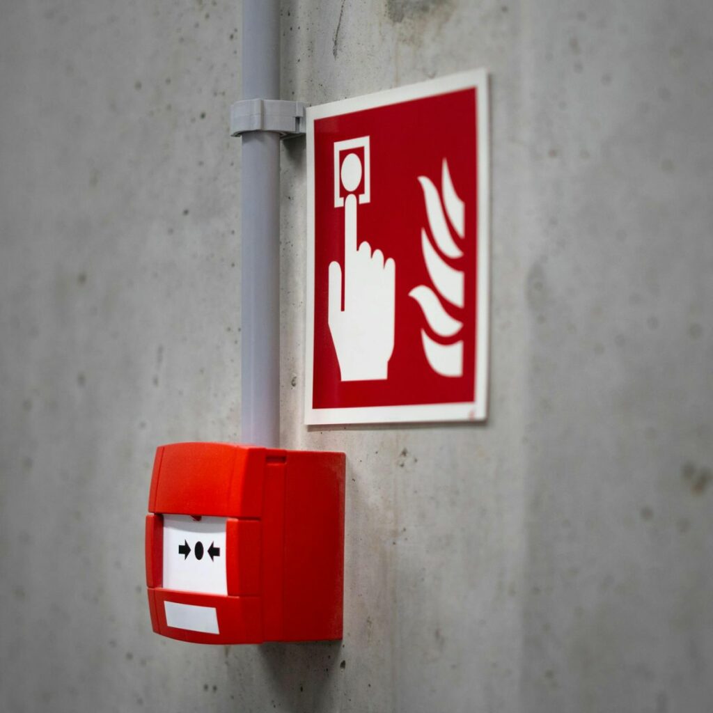 Foto allarme antincendio.